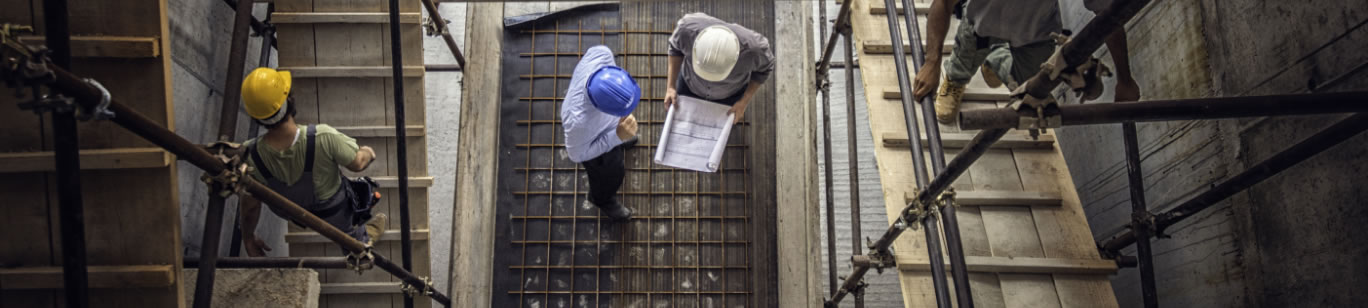 construction workers on site